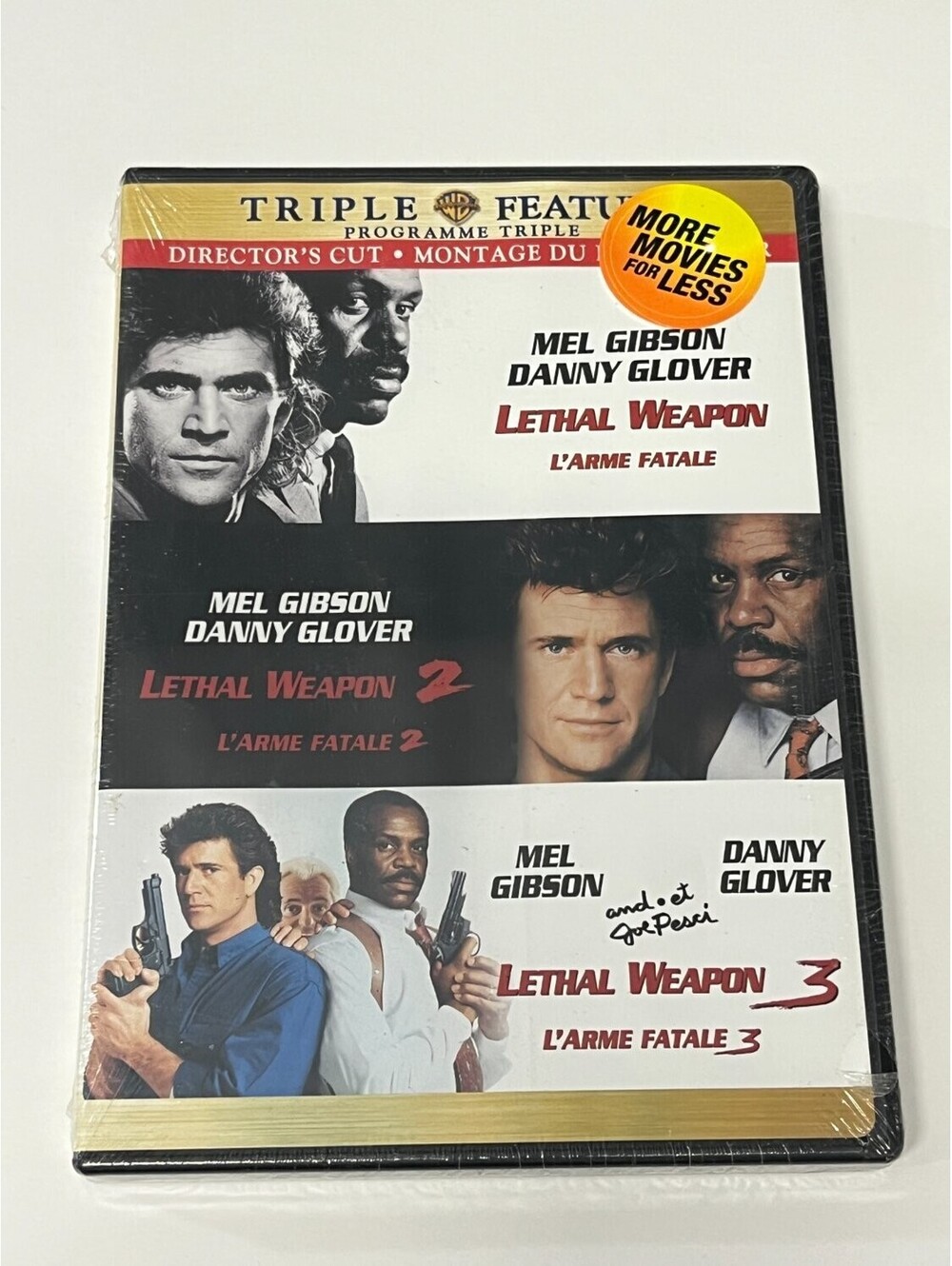 Richard Donner Lethal Weapon Triple Feature DVD 2006 Director's Cut Versions New